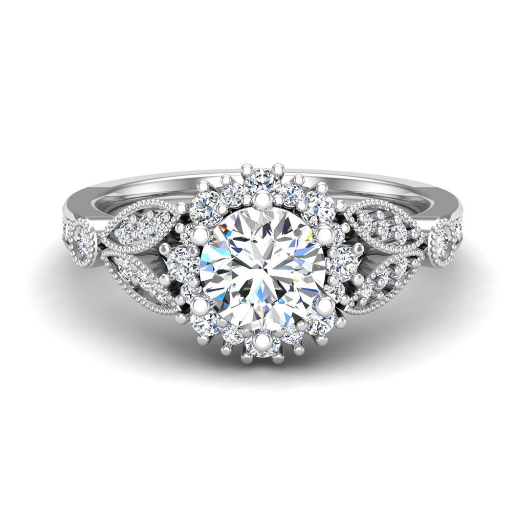 Gracelynn Halo Engagement Ring
